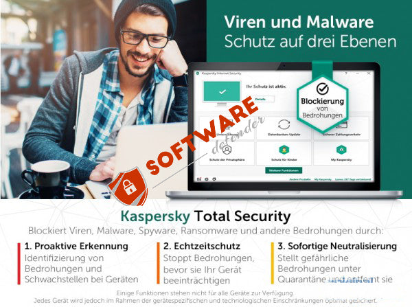 Kaspersky Total Security 2024 | PC | MAC | Android | 1-3-5-10 Devices / 1-2 Years