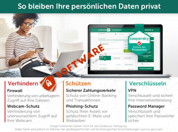 Kaspersky Total Security 2024 | PC | MAC | Android | 1-3-5-10 Geräte / 1-2 Jahr